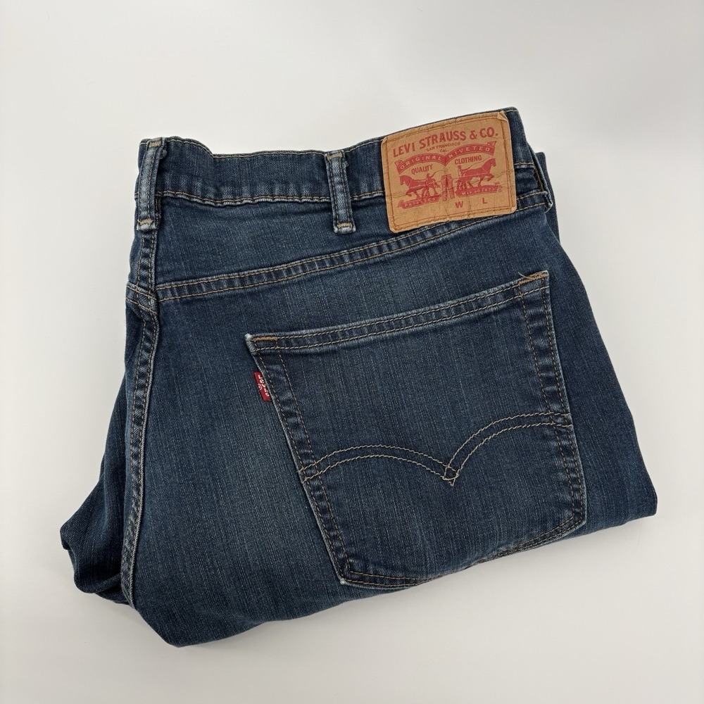 Levi's 505 Mens 40x30 Denim Straight Fit Jeans Pants Stretch * See Measurements